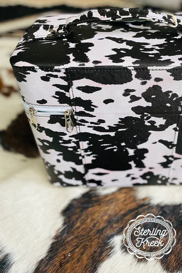 Cow Hide Makeup Box