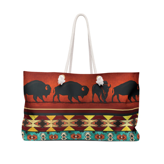 Aztec Western Bison Weekender Bag