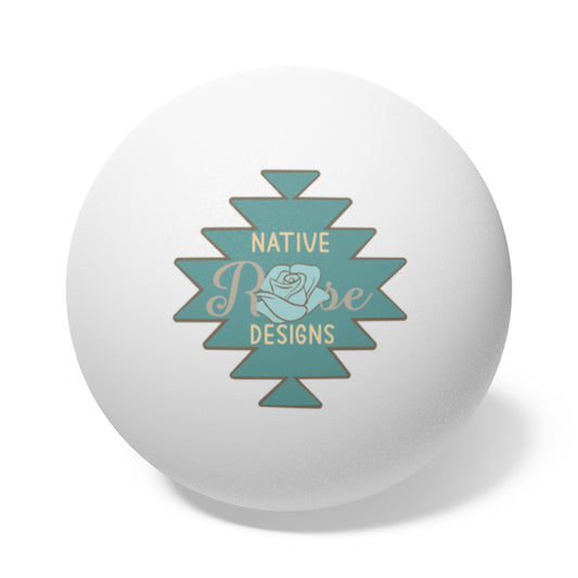 Native Rose Designs Ping Pong Balls, 6 pcs