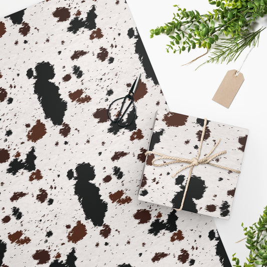 Cow Print Wrapping Paper